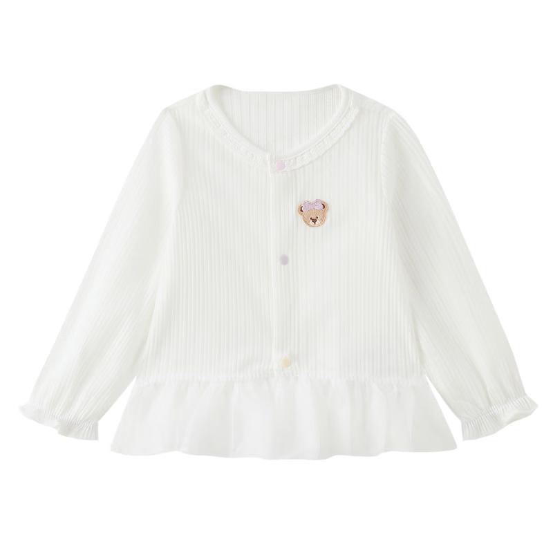 PawinPaw Cartoon Bear Long Sleeve Baby Girl Tee
