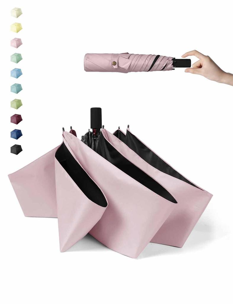 JARMUI Folding Ultra Lightweight UV Protection Light Heat For Sunny and Rainy 300T Super Water Folding Umbrella for Women and Windproof and Water Easy