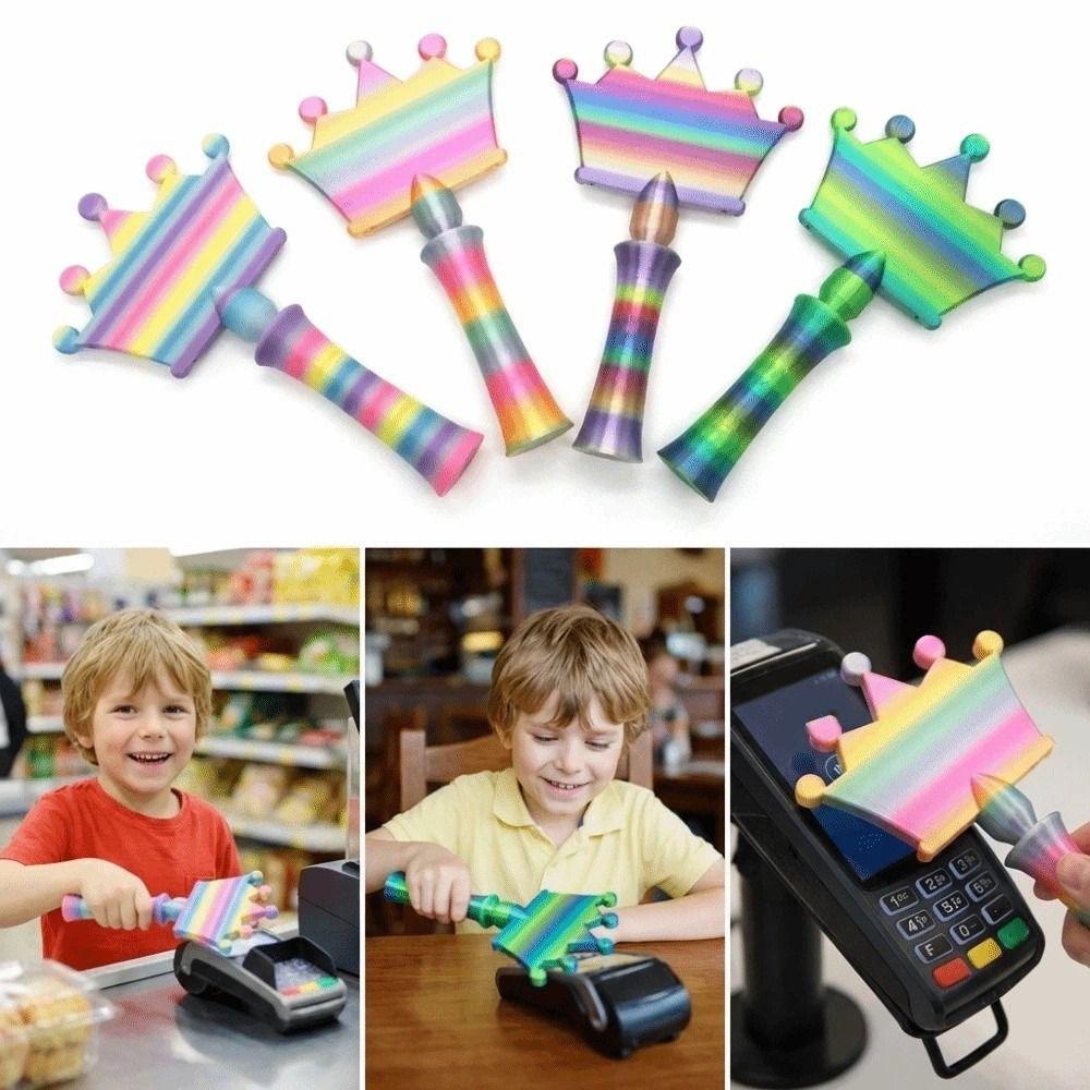 Crown Design 3D Print Wand Tap To Pay Creative Telescoping Credit Card Holder Digital Payments