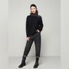 Асимметричный вязаный свитер с высоким воротником Bailuyu