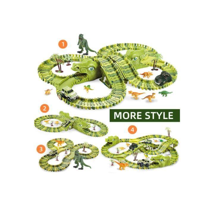 Игрушки - Набор Игрушечных Динозавров - 260 Деталей - 7 Динозавров - Развивающий Подарок