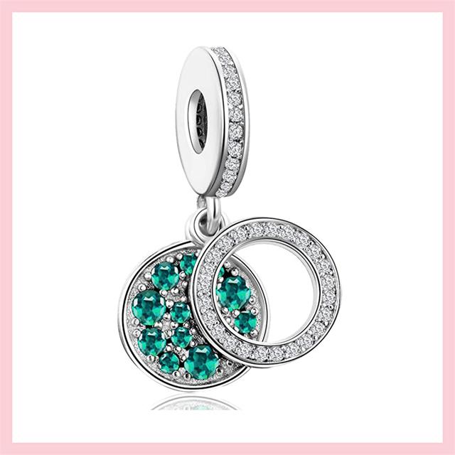 Бусины из стерлингового серебра 925 пробы с кубическим цирконием, подвески "Всевидящий глаз", подходят к оригинальному браслету, ювелирные изделия