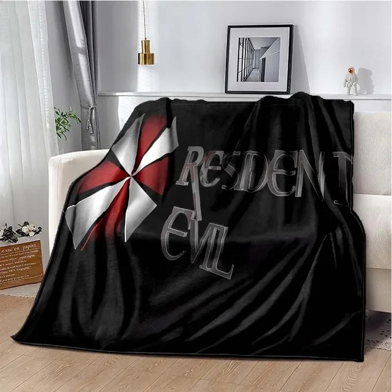 D Игровое одеяло Resident Evil Мягкое уютное покрывало для гостиной спальни путешествий Идеальный подарок на день рождения ребенка