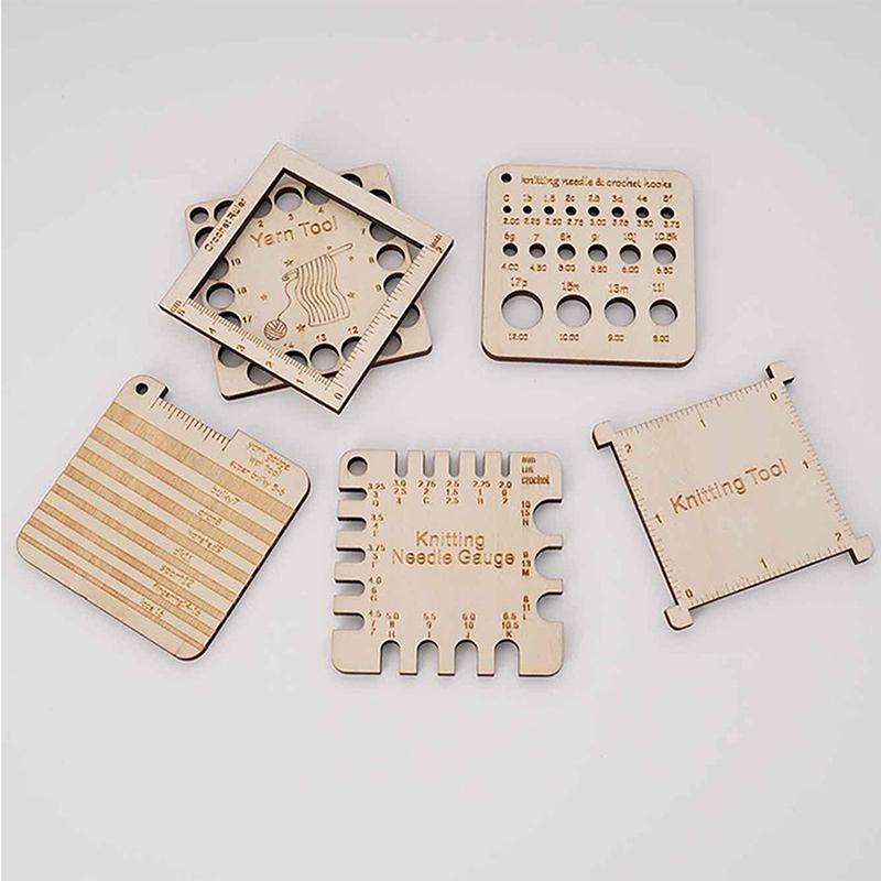 Деревянная спица линейка калибр калькулятор для вязания линейка плотности ткачество своими руками измерительные инструменты линейка для вязания принадлежности для шитья