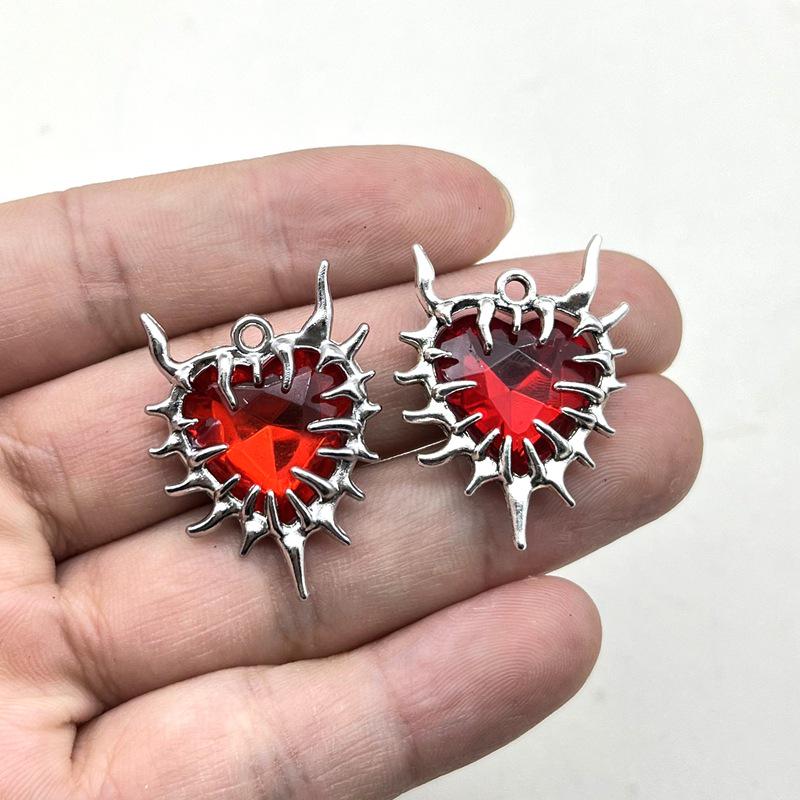 Инопланетное ожерелье с кулоном из стразов: Готический панк-стиль для мужчин и женщин