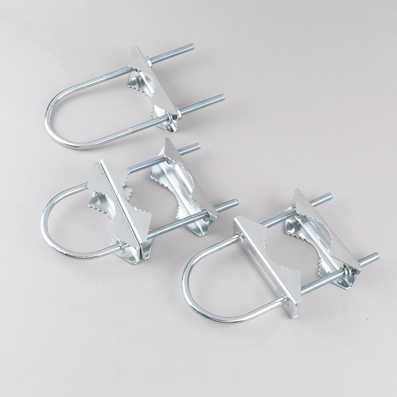 Болты M6U Сверхпрочный Антикоррозийный Комплект Кронштейнов для Крепления Мачта к Мачте Для ТВ CB Радиолюбительской Двойной Антенны Мачтовый Зажим V-образный Блок