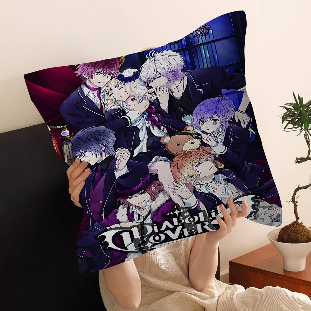 Аниме D-Diabolik Lovers Фильм Персонализированное Изображение Текст Домашние Декоративные Подушки Бытовые Подарки 45x45 см