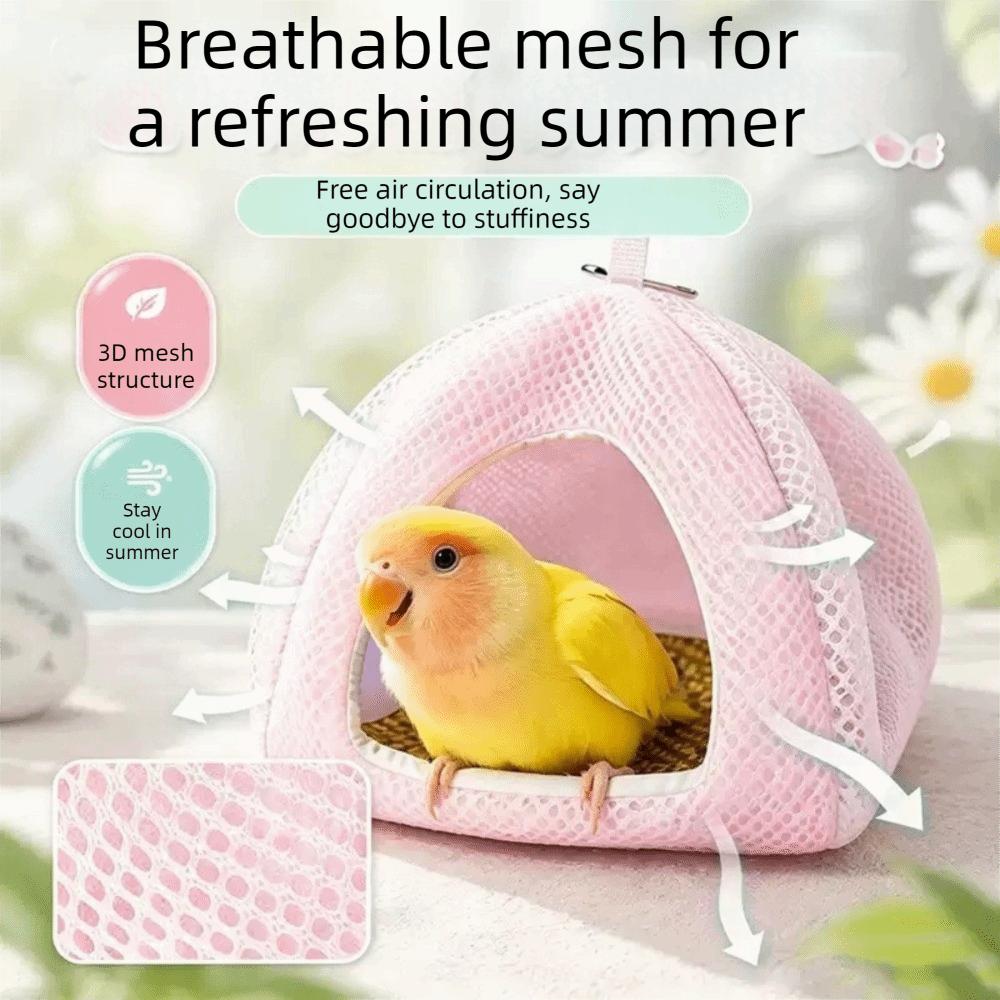 Breathable Mesh Parrot Sleeping Tent Soft Parrot Birdhouse Bird Nest Bed Hanging Bird Nest Summer