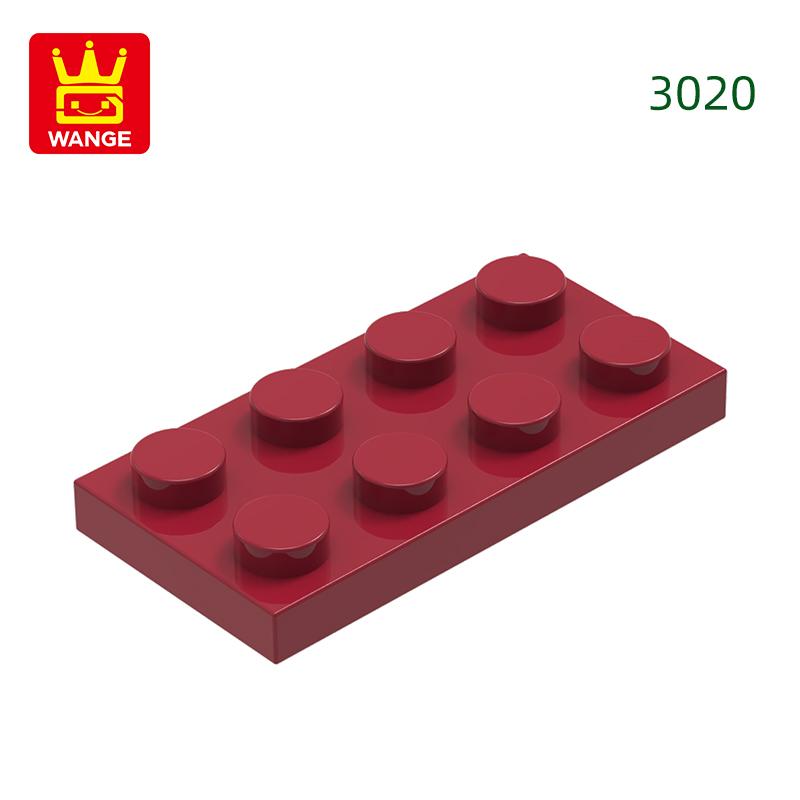 Wange 3020 100g/88PCS 2x4 Basic Building Blocks Moc Color Loose Parts Creativity with Brick DIY Children's Toy Assembly Gift Box