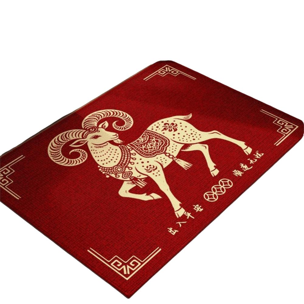 Quick Dry Door Mat Soft Floor Mat Sheep Pattern Bath Mat Children's Room