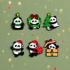 Christmas Brooch Panda Cute Animal Cartoon Badge Children Student Gift New Celebration Holiday Accessories Badge
