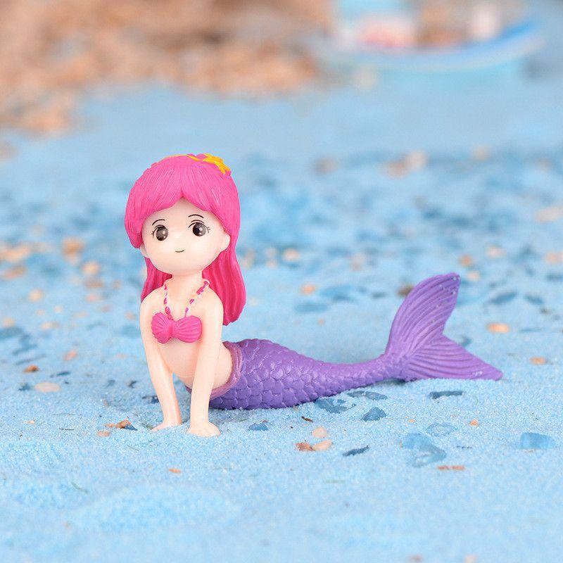 Charming Mermaid Diy Miniature Figurine For Exquisite Garden Dollhouse Decor