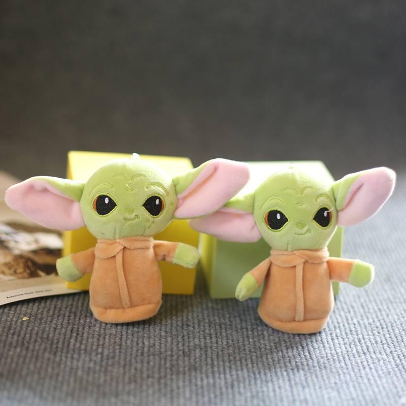 Adorable Yoda Baby Plush Backpack Decoration Soft Stuffed Animal Key Ring For Children Non-cartoon Design