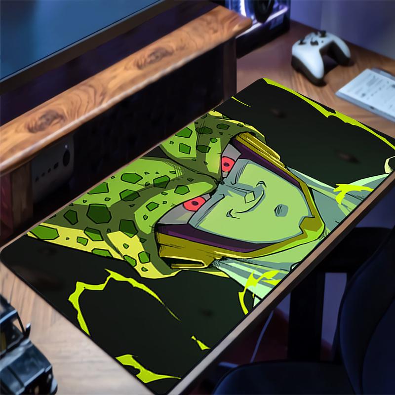 Dragon Ball Cell Mouse Pad Office Rubber Mousepad Anime Desk Mat Extended Pad PC Accessories Gaming Mats NonSlip Keyboard Mat
