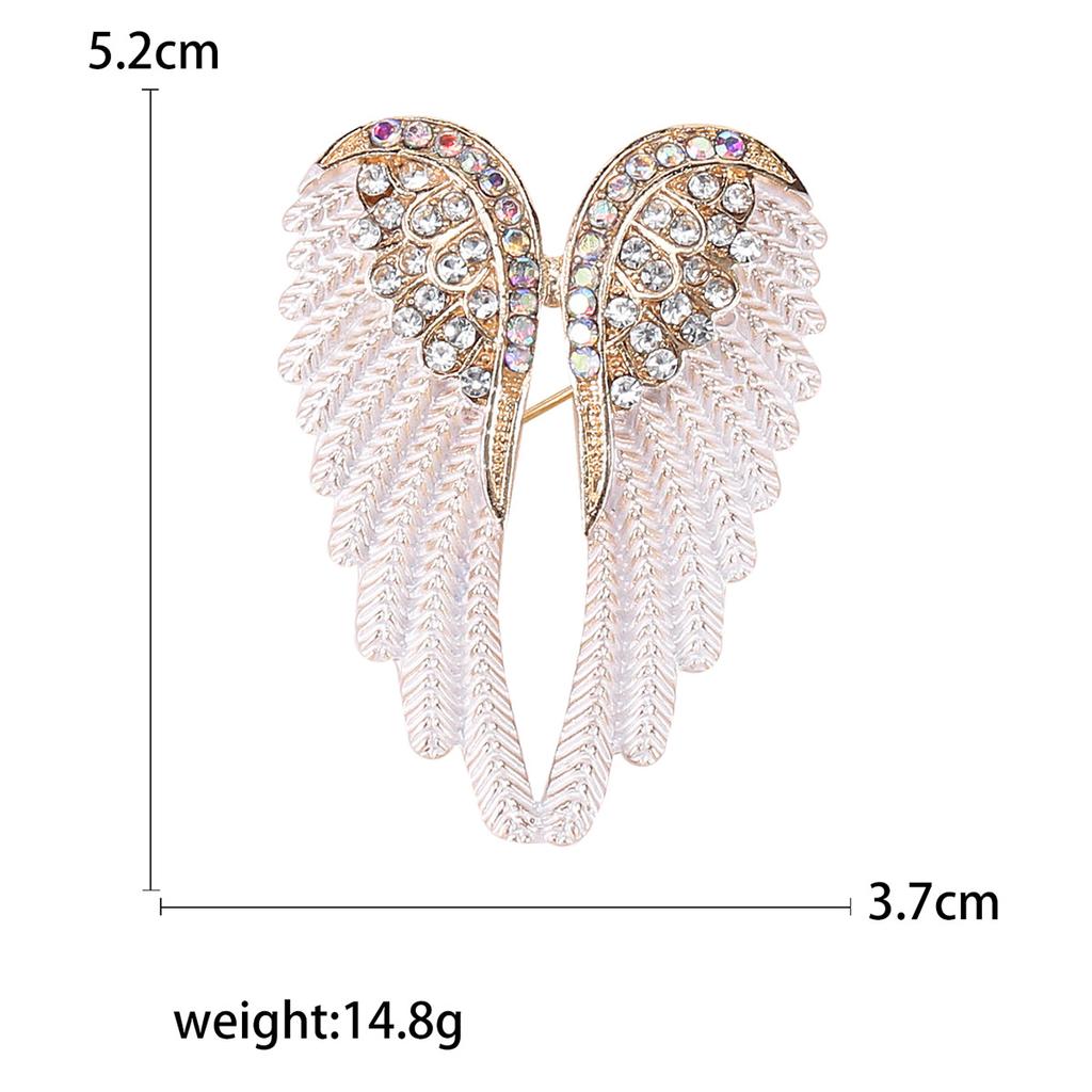 Creative Diamond Angel Wings Brooch Brooch Multi-Color Trend Fashion Accessories Pin