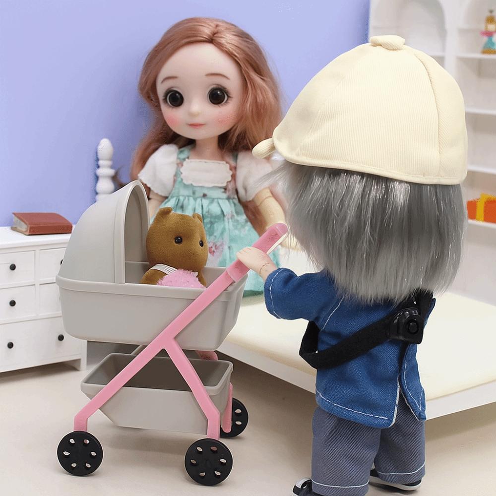 Миниатюра для спальни, Декор сцены с детской коляской, Симуляция детской люльки-коляски, Игра понарошку