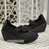 Womens Sandals Platform Slip On Stretch Fabric Braided Shoes Chunky Wedges Fashion Casual Beach Summer Round Head Anti Slip 2024