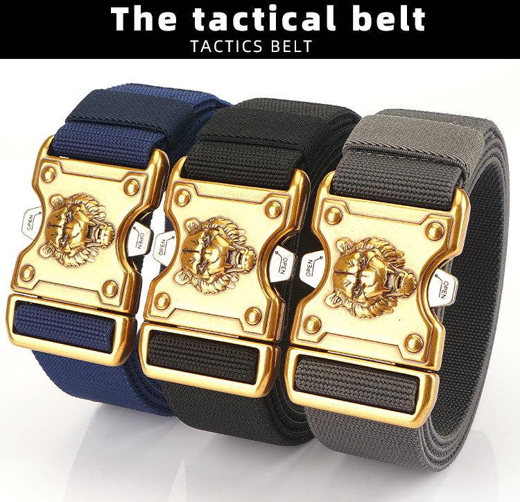 Пряжка для тренировок Внутренний плетеный тактический нейлоновый ремень - для активного отдыха на открытом воздухе с быстросъемным ремнем