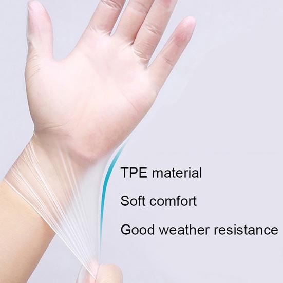 100/200Pce/Bag Universal Disposable Gloves Waterproof Daily Use Food Handling Plastic