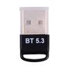 USB Bluetooth Adapter Delayless Gold Plated Plug 5.3 Bluetooth Dongle Transmitter Receiver for