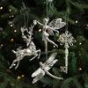 Silver Irregular Electroplated Christmas Tree Ornaments - Glossy Plastic Pendants In Stock