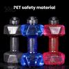 Portable Water Bottle 500/1500/2200/2600ML Dumbbell Sports Clear Arm Strength Kettle Training Workout Drinking Cup Home Gym Fitness Equipment