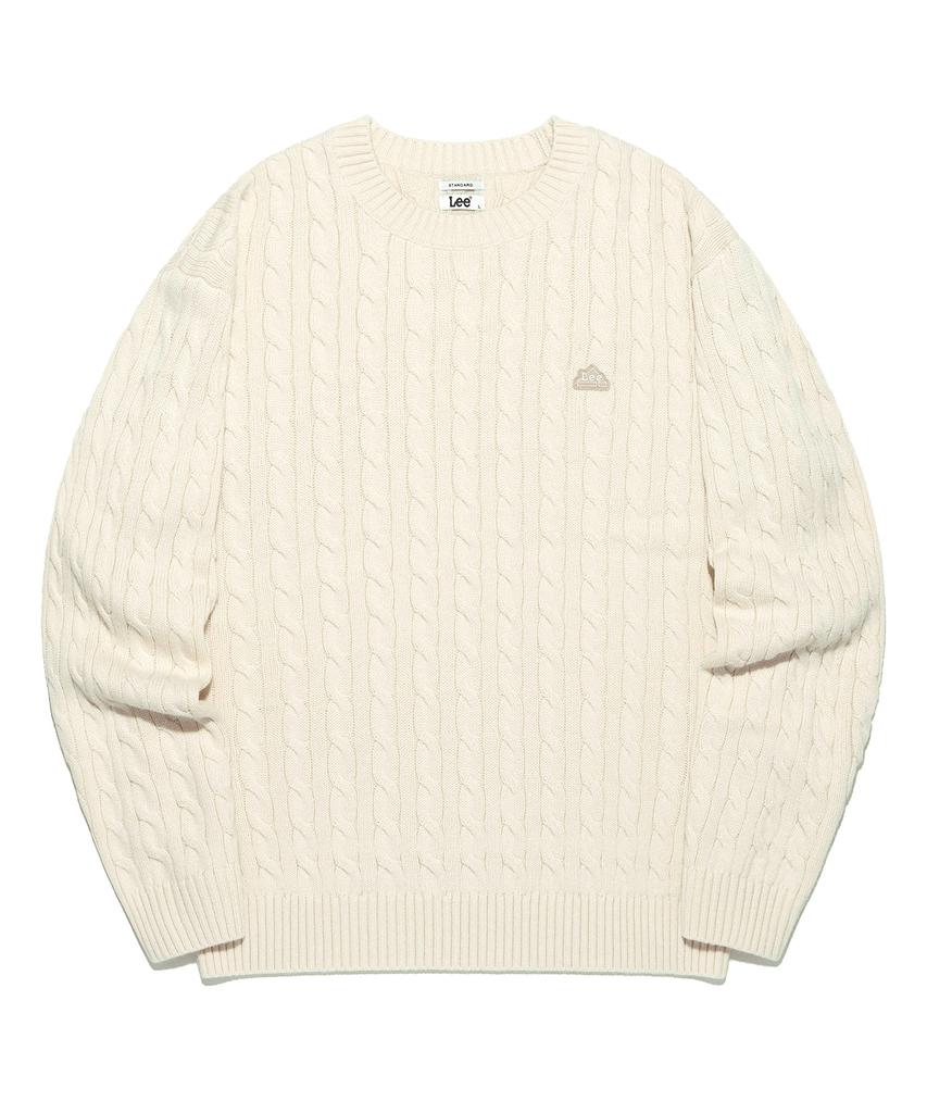 LEE Cable Round Knit Ivory