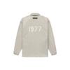 Fear of God Нейлоновая спортивная куртка Essentials 1977 Series FW22 с однотонным логотипом и ветрозащитными пуговицами Верхняя одежда унисекс Дымчато-серый FOG-FW22-999