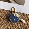 HelloKitty Keychain Manga Custom Leather Bag Keychain Pendant Fashion Clothing Accessories Birthday Gift
