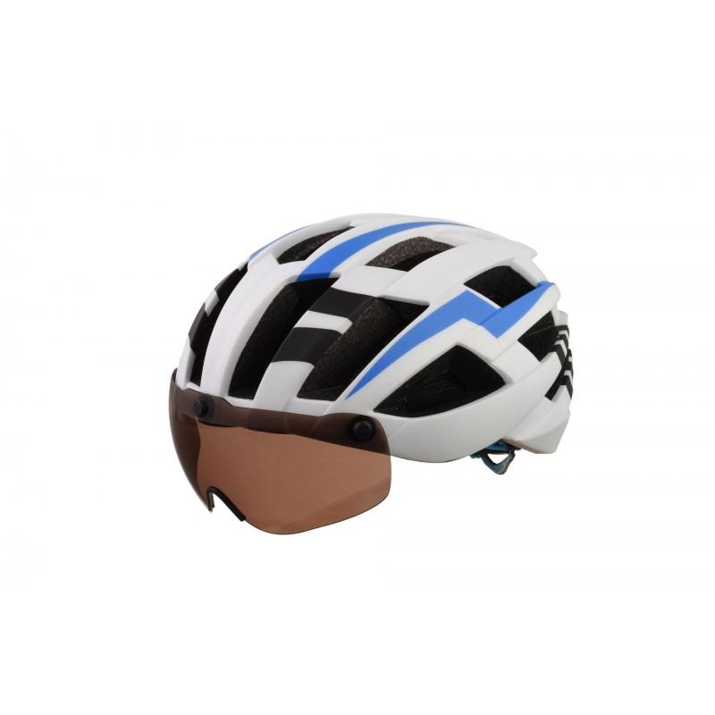 Matte Finish Integrated Cycling Helmet With Magnetic Goggle Attachment Road Mountain Bike Riding