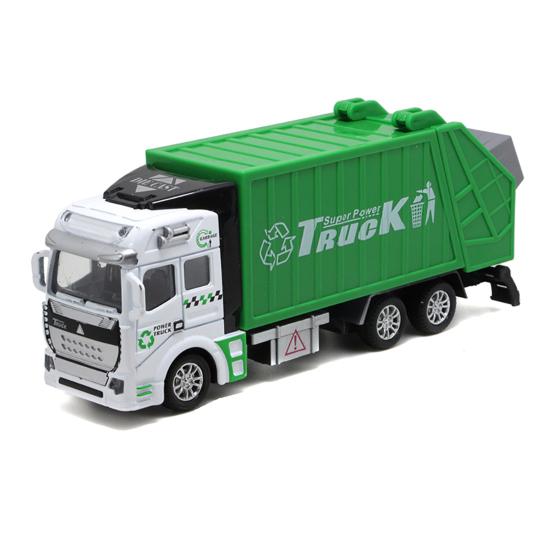 Mini 1/48 Garbage Truck Model with Trash Can Kids Children Toys Birthday Gift