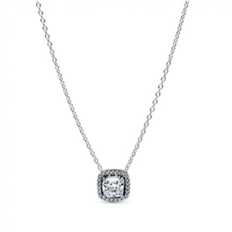 Pandora Halo Coiler Pendant Necklace 393560c02