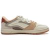 Li Ning Leather We I Pro S Comfortable Versatile Non-Slip Wear-Resistant Low-Top Skate Shoes Women Sneakers Beige Brown AEPU050-3