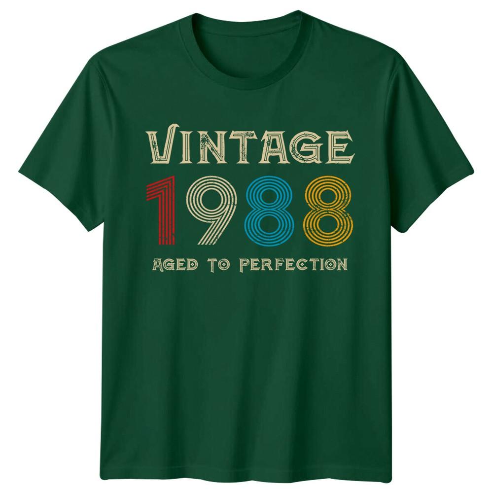 Vintage 1988 Unisexs T Shirt 38th Birthday Gift Aged To Perfection