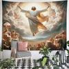 "Ascension of Jesus with Angels" Pattern Wall Hanging Tapestry Decorative Tapestry Home Decor for Bedroom and Living Room