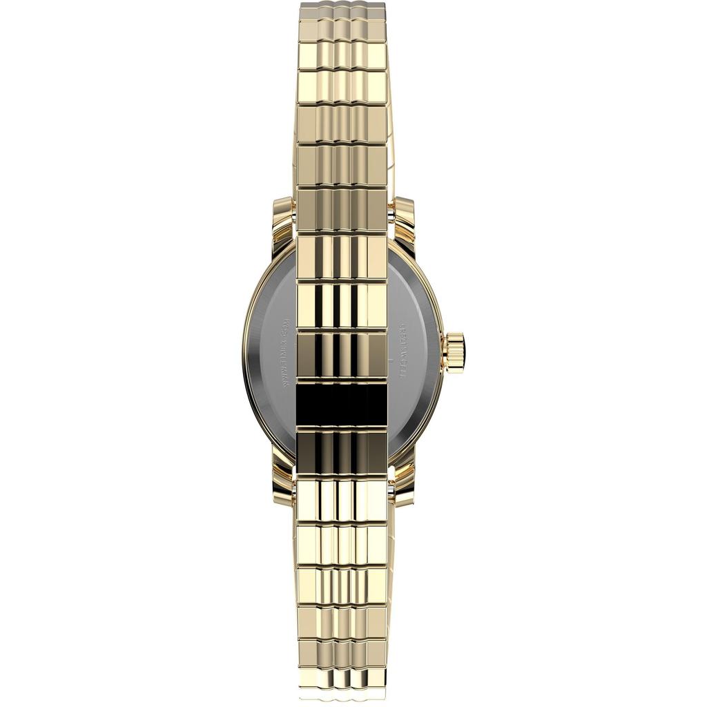 Timex Women's Cavatina 18mm Watch - Gold Tone Extended Band Mother of Pearl Dial Gold Tone Case, Gold, Classic