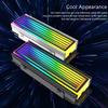 Алюминиевый ARGB радиатор-охладитель для M.2 SSD 5V 3Pin ARGB Aura Sync для M.2 2280 NVME NGFF твердотельного накопителя Радиатор Охлаждающая подставка