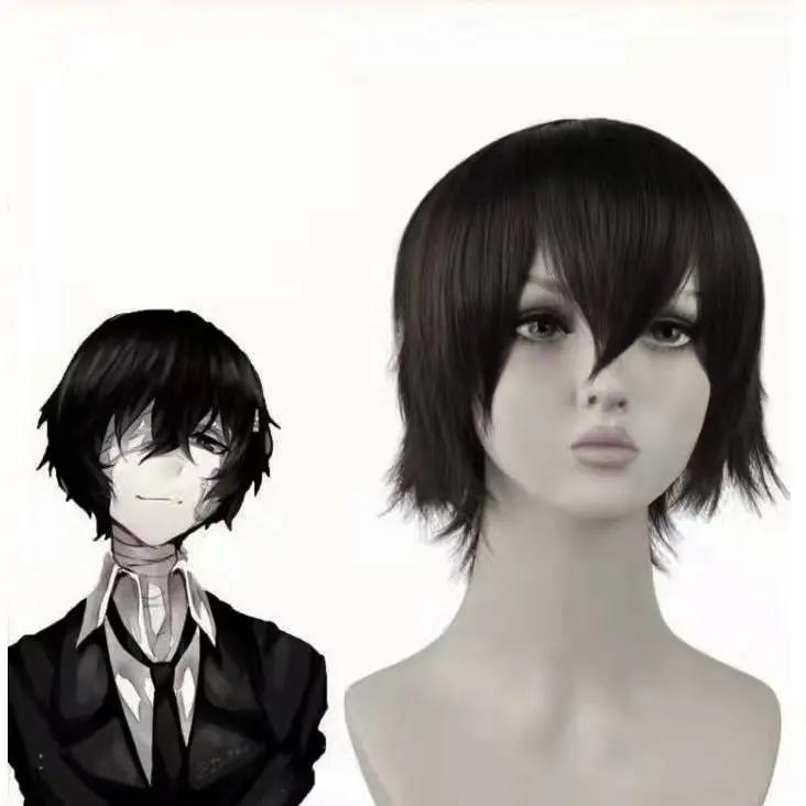 Bungou Stray Dogs Накахара Чуя Косплей Аниме Мужской Костюм Парик Шляпа Перчатка Куртка Брюки Женский Костюм Дазая