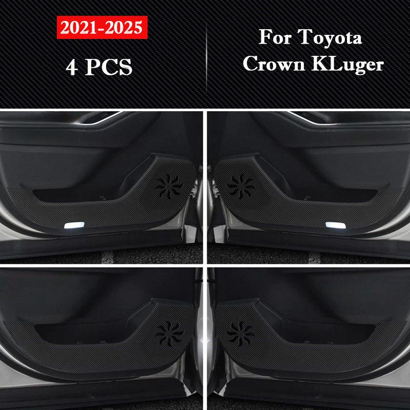 Для Toyota Crown KLuger 2026-2026 Автомобильная накладка на дверь от пинков Защитные наклейки на перчаточный ящик Пленка устойчивая к царапинам Автоаксессуары