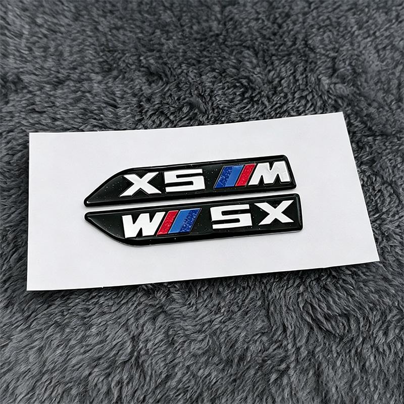 FD20-FD19-FD17-2pcs Car Body Side Badge Body Rear Trunk Decor Sticker For BMW X3 X4 X5 X6 F10 E90 E30 E39 E36 E87 E92 E83 F25 F26 E70 G06 E71