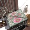 Flower Print Washing Machine Cover Mat Cabinet Fridge Top Dust Protector Drain Pad Kitchen Dish Dry Mat Microwave Oven Cover