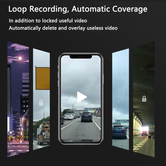 Видеорегистратор 720P, пластик, 170°, широкий угол обзора