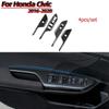 Для Honda Civic 10th салон автомобиля подлокотник подъемная кнопка декоративная крышка дверной замок декоративная панель автомобиля