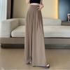 Летние тонкие кюлоты класса люкс с широкими штанинами для женщин С высокой талией, свободные, драпирующиеся, длиной до пола, универсальные повседневные брюки