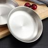 Круглый лоток для хранения продуктов Нержавеющая сталь Блюдце для специй Новое блюдце для соуса Сковорода для закусок Кухонные принадлежности