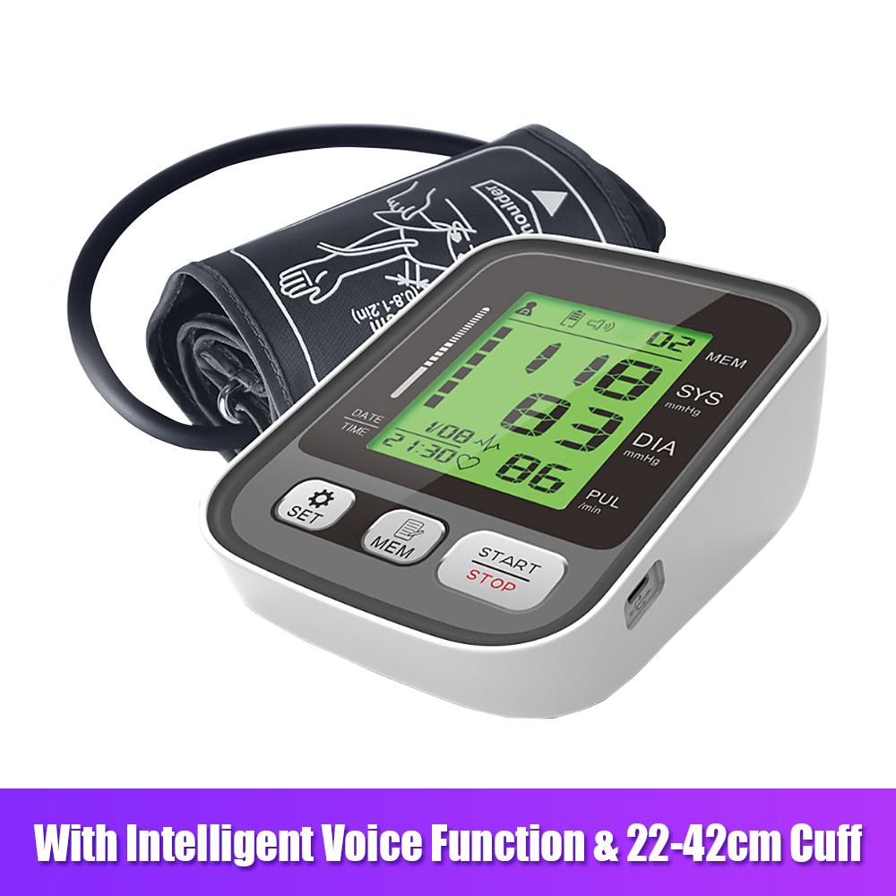 JZ256A Монитор артериального давления на плече с большой манжетой/режимом 2 пользователей/3-цветным индикатором подсветки/ЖК-экраном Автоматический монитор АД