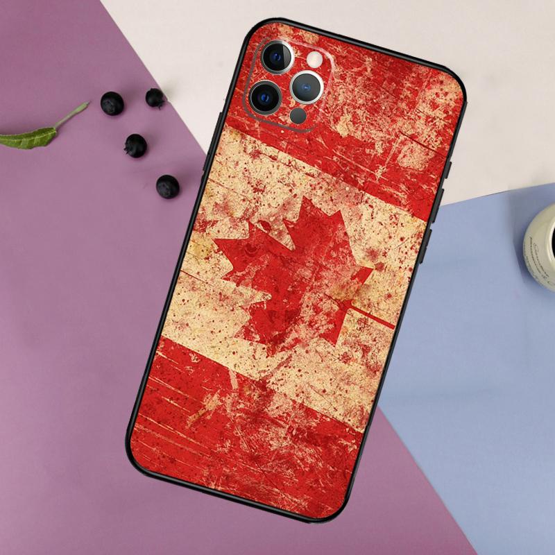 Canada Canadian Flag Phone Case For iPhone 17 16 15 14 11 12 13 Pro Max Plus 12 13 mini 16e 17 Air Bumper Cover