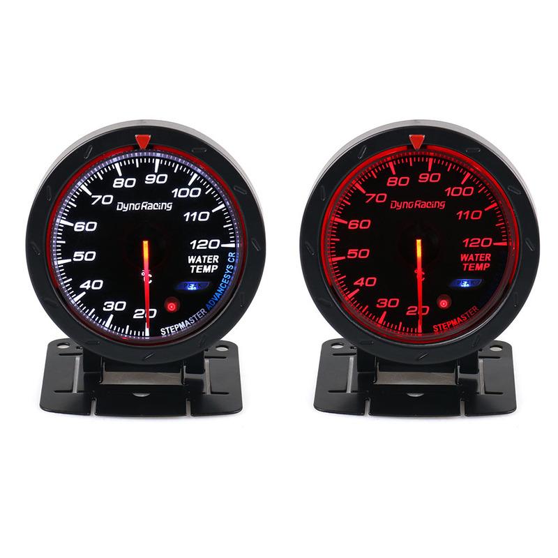 Dynoracing 60mm Water Temperature Gauge 20-120 Celsius With 1/8NPT Water Temperature Seal Pipe Sensor Adapter
