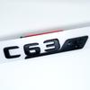 Letters Numbers Emblem C63 C63s V8Biturbo for Mercedes Benz AMG Car Fender Trunk Rear C205 S205 W205 Logo Sticker BE1