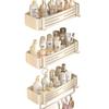No Drill Multifunctional Organizer Shelf Adhesive Storage Shelf Large Wall Hanging Organizers Shower Shampoo Rack For Bathroom